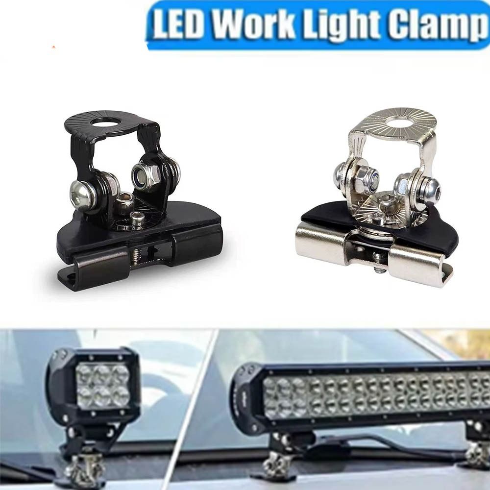 2Pcs Adjustable Pillar LED Light Mounting Holder Spotlight Grille Mount Vehicle Lighting