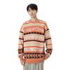 Li Ning Knitwear Unisex Sunset Orange Jacquard Crew Neck Moderate Other AMBT129-2