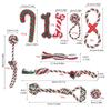 Christmas Cotton Rope Knot Toys - Bite-Resistant Teething Supplies for Dogs