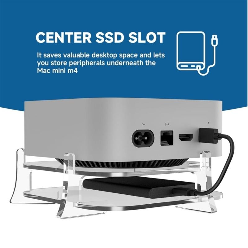 Fashionable Laptop Mini Sturdy Acrylic Mount for Improved Coolings and Space Saving Designs Optimization Storage