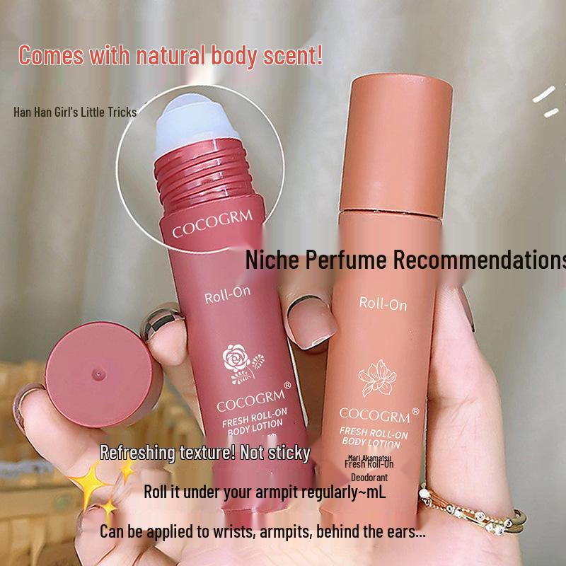 Unisex Antiperspirant Deodorant Roll-On Spray - Long-Lasting, Sweat-Absorbing, Light Fragrance. White Peach Champagne [1 Pack]