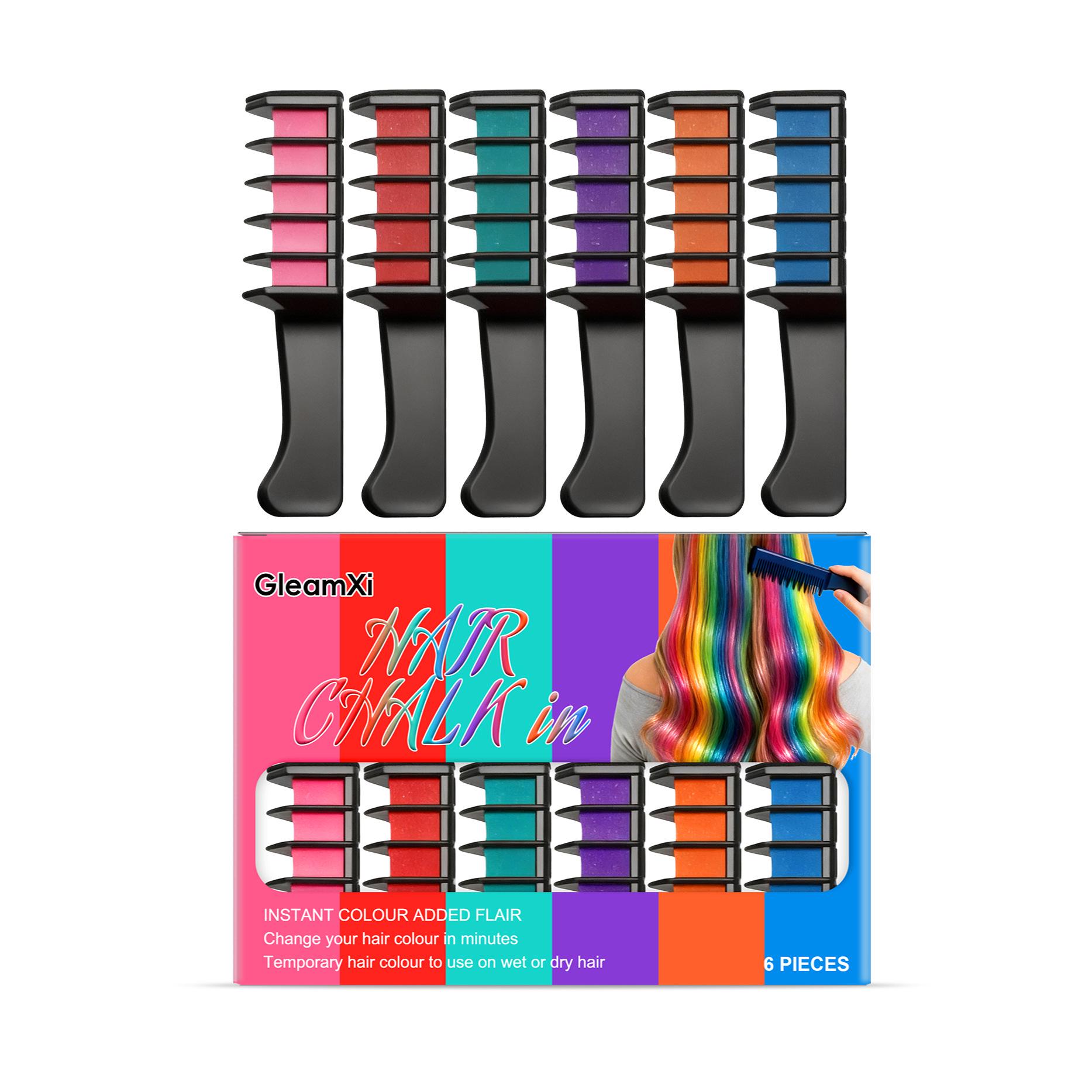 

GleamXi Hair Styling Comb Set - Temporary Natural Color with Even Coverage and Fashionable Dye Cream