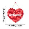 1Pcs Heart Love Happy Valentine's Day Paper Wall Door Hanging Ornaments for Valentine Day Wedding Anniversary Party Decoration