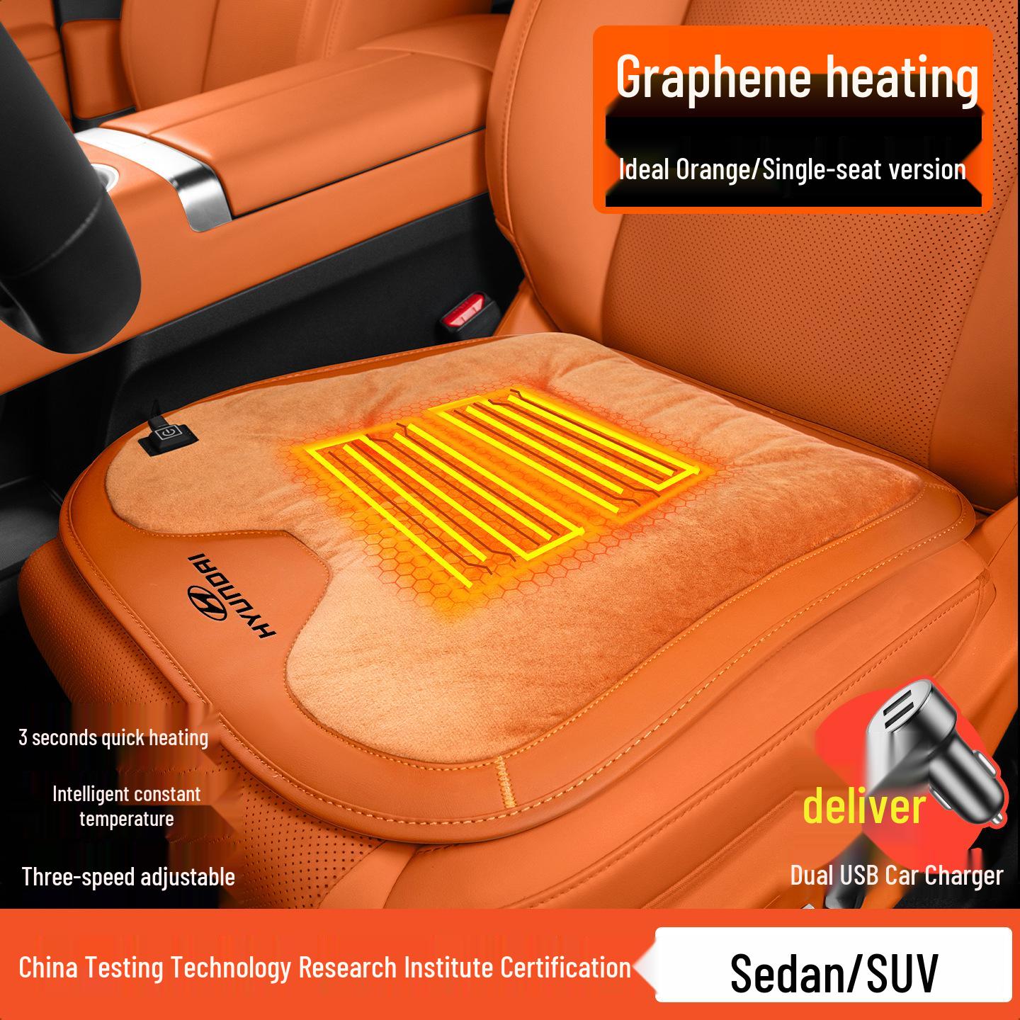 

Graphene Heating Seat Cushion for Hyundai Elantra, Tucson, ix35, Mistra, ix25, Verna, ix55
