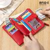 New Soft Leather High-end Women's Short Wallet Large Capacity Fashionable Folding Small Wallet Detachable Card Bag