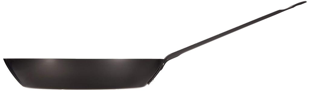 Endo Shoji TKG Iron Frying Pan 28cm Inner diameter x depth 280 x 50 Bottom diameter 195 Plate thickness Weight IH compatible Thick plate black skin