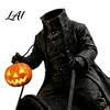 Kopfloser Reiter Haustierkostüm Katzenkostüm Halloween 3D Lustiger Reiter mit Kürbis Feiertag für Hunde Laterne Verstellbares Geschirr Kleine Katzen Cosplay