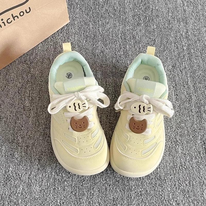 Korean Version of Casual Board Shoes Women's 2025 New Spring and Summer Thick-soled High-value White Shoes Versatile Student Moral Training Shoes