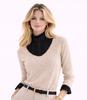 Fake Women' SHIRT Smooth BLACK COLLAR with Elegant Clasp