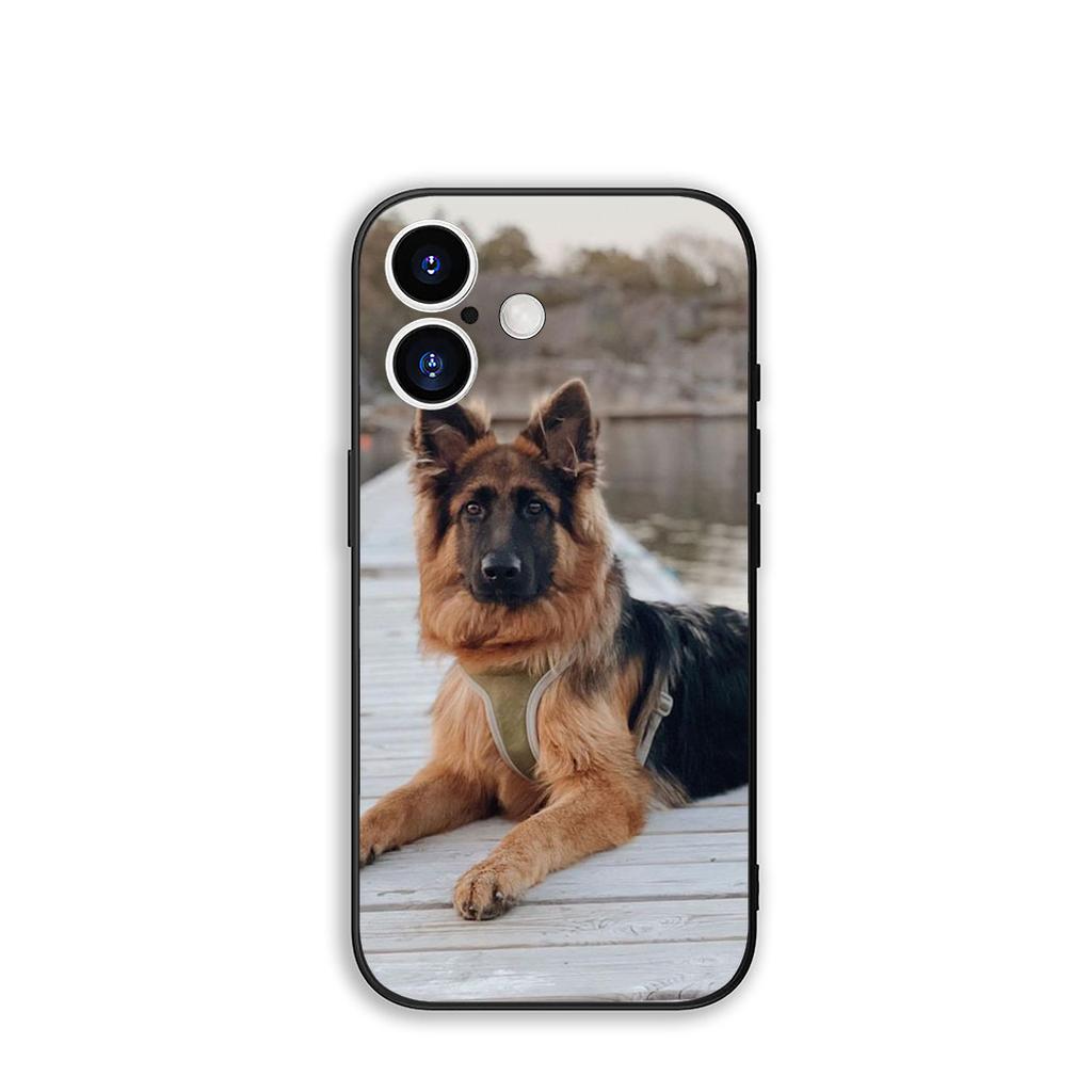 Phone Cover German Shepherd Lovely Dog Casing for Apple iPhone 16 15 14 Plus 13 12 Mini 17 Pro Max + ProMax 16E Air 15+ Case