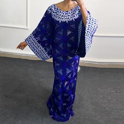 Γυναικεία Φορέματα Μεγάλο Μέγεθος Στρογγυλή Λαιμόκοψη Μακρυμάνικα με Πρίτιντ