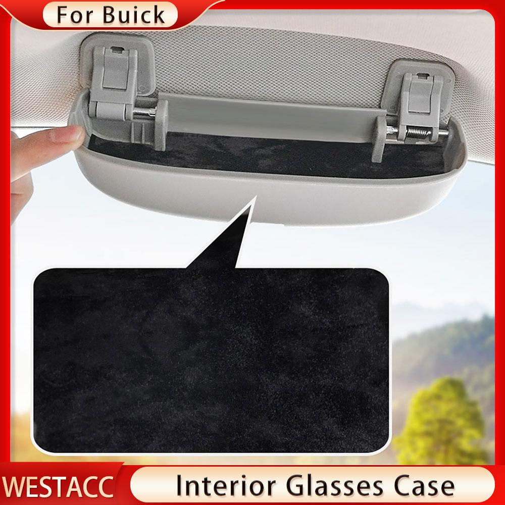 Car Glasses Holder Sunglasses Case Holder for Buick Encore Excelle Envision La Crosse Regal GS GL6 GL8 Glasses Box