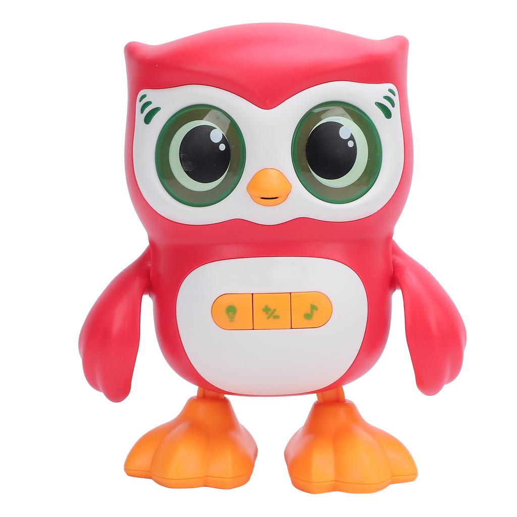 Jucărie Bufniță Electronică Inteligentă Dansatoare Cântătoare Educativă Drăguță Jucărie Bufniță pentru Bebeluși Roșu