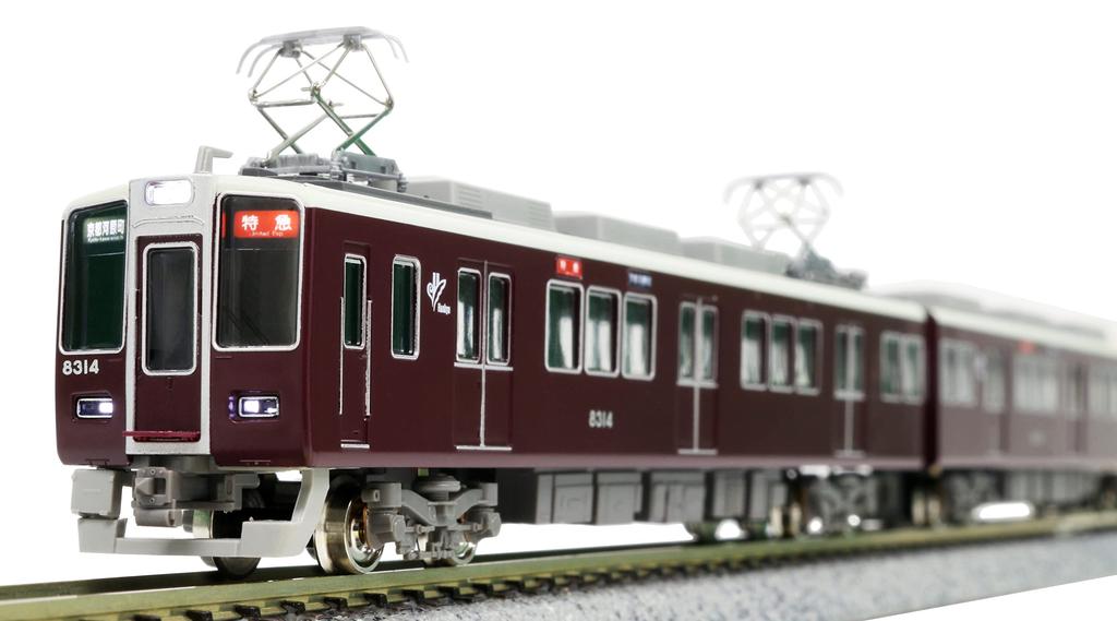 Greenmax N gauge Hankyu 8300 series (2nd train, 8314 formation, white light) basic 6-car formation set (with motor) 31521 model train