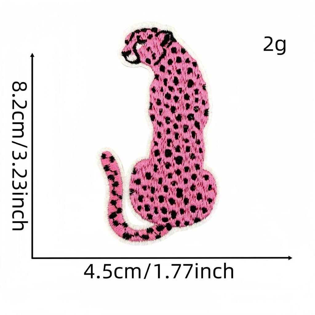 Cartoon Pink Series Embroidered Patch Bowknot Flower Applique Clothing Accessories with Hot Melt Adhesive