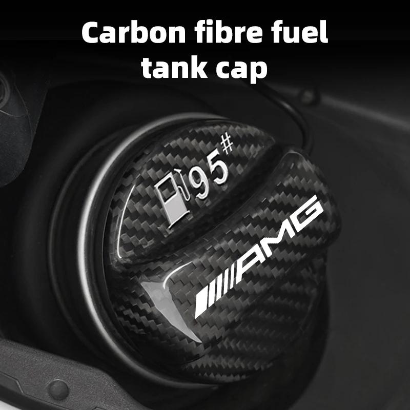 2025 Coche Caliente Tapa del Depósito de Combustible de Fibra de Carbono Accesorios Interiores Para Mercedes Benz AMG W220 W221 W222 W217 W230 W204 W205 W203 W246