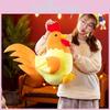 Plush Toy Rooster Chicken Stuffed Animal Doll Bedroom Decorations Gift Kids