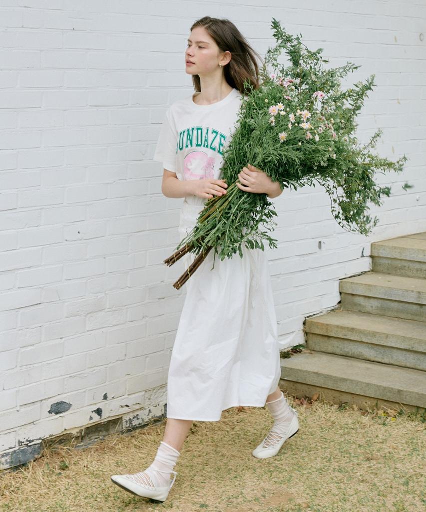 Ollibeudeollibeu Lace-Up Midi Skirt Ow6Ms4640
