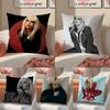 Music Personal B-Bebe Rexha Singer Pillow Case Pattern Printed Pillowcase For Living Room Sofa Cushion Cover & Bedroom Decor