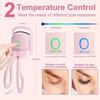 Electric Heated Eyelash Curler Usb Rechargeable Eyelashes Curler Quick Heating Natural Curler Long Eyelash Lasting Makeup