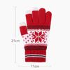 Men Student Full Fingers Gloves Christmas Snowflakes Gloves Unisex Gloves Korean Style Mittens
