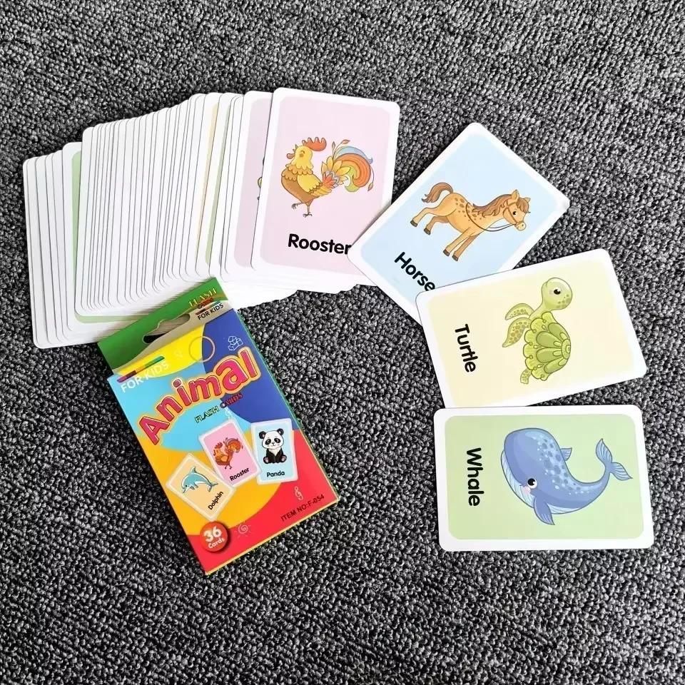 

36 Sztuk Karty Poznawcze Dla Dzieci Części Ciała Zwierzęta Owoce Dwustronne Fiszki Montessori Dziecko Dzieci Wczesne Zabawki for daily enjoyment