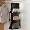 Double Sided Hanging Handbag Organizer For Wardrobe Closet Waterproof Storage Bag Door Wall Clear Sundry Bag With Hanger Pouch