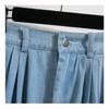 Vintage Split A Line Denim Midi Skirt For Women Plus Size