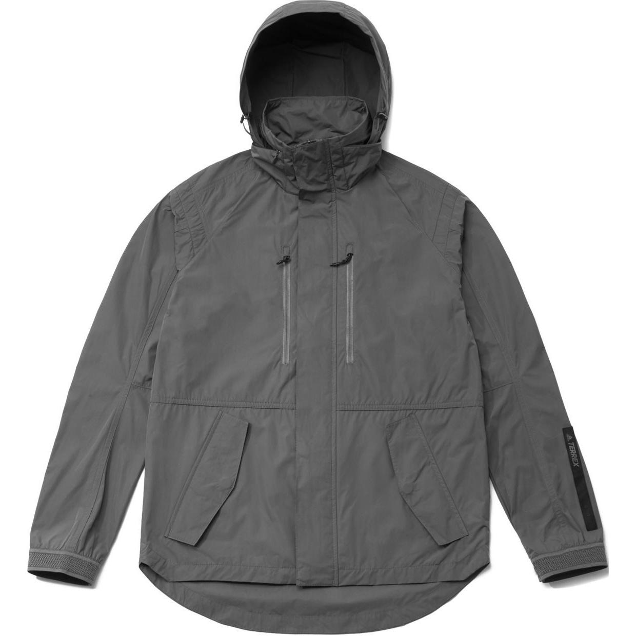 

Adidas Terrex Удобная куртка на молнии с капюшоном Унисекс Куртка Серая DW3736 M