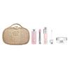 Sac Gloss Enchanteur pour Lèvres + Baume à Lèvres qui Change de Couleur + Petite Bouteille Crème Visage Ensemble Soin Couleur Étoile Double Dorée Cosmétique Naturel et Longue Durée