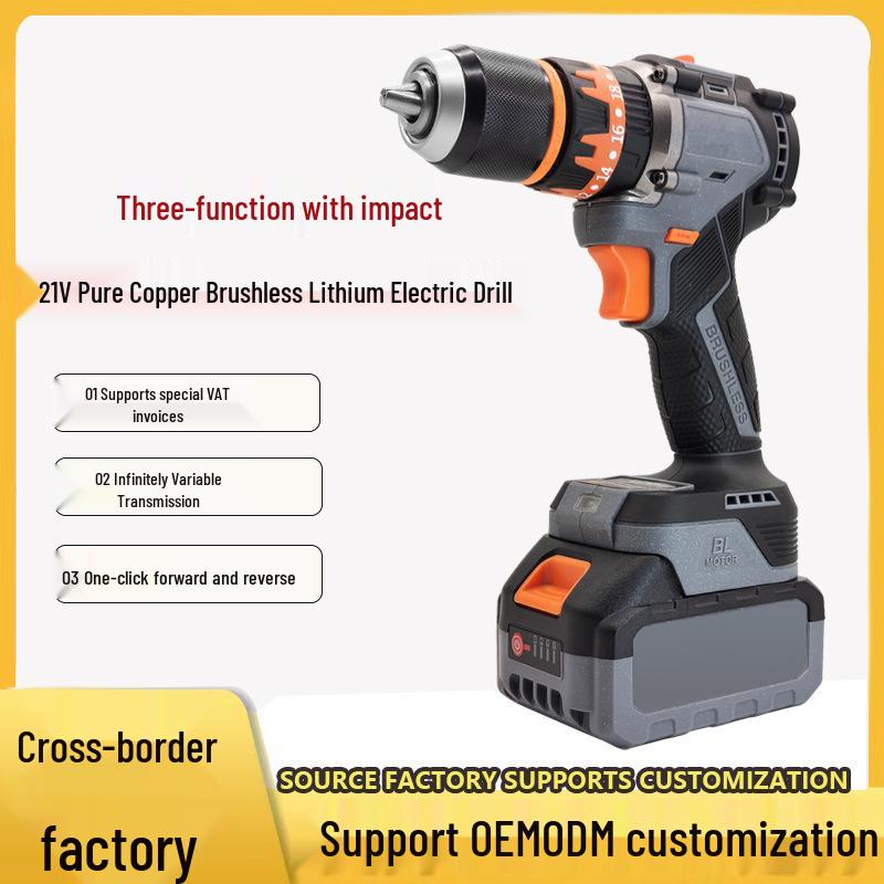 Customized Z65 Multi-functional Impact Hand Drill & Electric Screwdriver with Lithium Battery