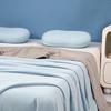 Cold Feeling Quilt Solid Color Lightweight Cooling Quilts Multi-Function Breathable Bedroom Blanket for Home Office
