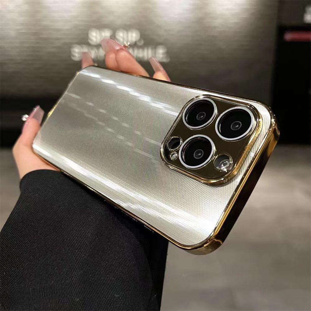 For IPhone15promax Phone Case for Apple 14 Dazzling Diamond Pattern 13 Electroplated Precision Hole 12 with Lens Film