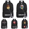 Mochila Roblox em Tecido Oxford Estampado Com Design Único de Corrente Para Estudantes
