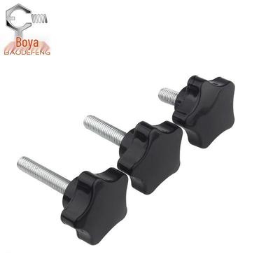 Plum Blossom Bakelite Star-Shaped Hand-Tightening Screw with Handle (M6/M8/M10)