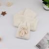 Cute Cartoon Bear Plush Scarf Women Student Winter Korean Style Faux Fur Warm Thickened Cross Scarves Autumn Girl Scarf New Gift