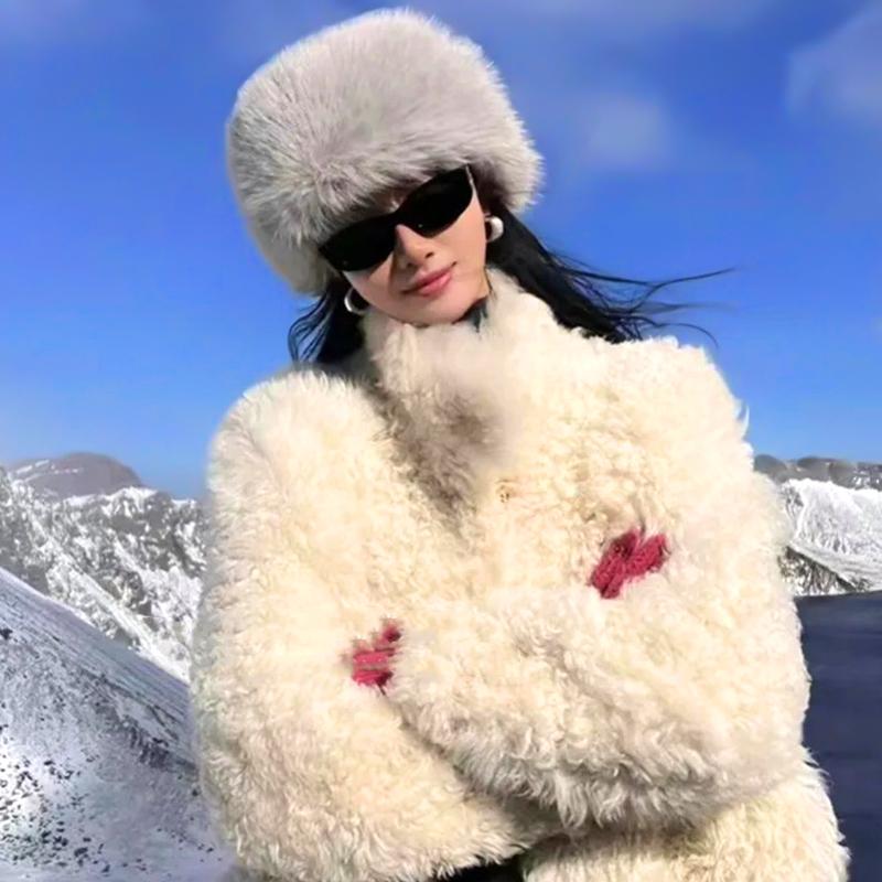 1Pc Plüsch Fischer Hut Flauschigen Warmen Kalt-Beweis Subkultur Panama