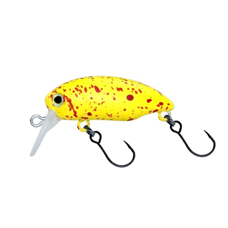 Floating Crank Bait 2.8g/33mm Mini Water Surface Crank Lure With Sound Beads Low Center Of Gravity Stream Trout Lure