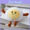 Adorable Cute Egg Waffle Plush Toy Keychain Perfect For Bag Decoration Gift