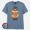 Zero Fox Given Grafik T-Shirt Lustiger Aufdruck Slogan T-Shirt Zen Fuchs Druck Lustiges Geschenk