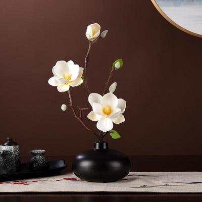 High-End Magnolia Artificial Floral Arrangement for Living Room Table or Desktop