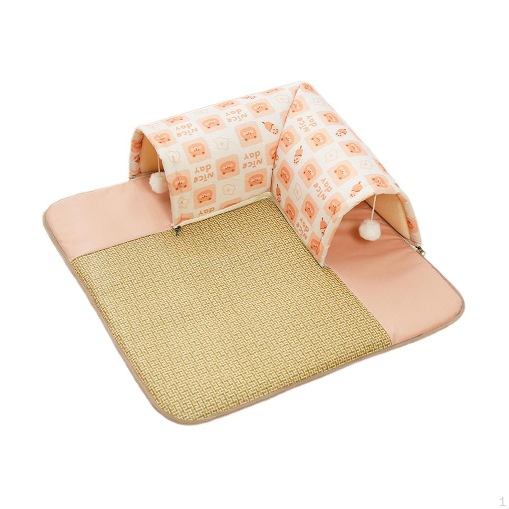 Cat Bed Cooling Mat Multifunction Reversible Easy To Carry Clean Exercising L Molding