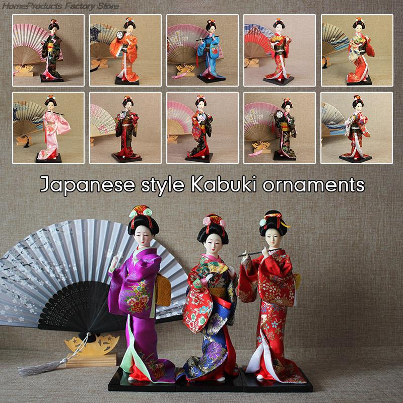 Krásné japonské figurky gejš Panenky s krásným kimonem Domácí dekorace na plochu Miniatury Kolekce ozdob z gejš Dárek