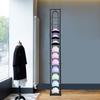 12 Tiers Iron Hat Rack,Black Freestanding Hat Display Stand 25.5*25.5*198cm for Homes,Clothing Stores