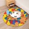 Bobo Printed Round Rug Carpet Chair Rug Area Rug Entryway Doormats,for Office Chair Living Room Bedroom Kitchen Room.