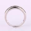 Blue Diamond Ring 925 Sterling Silver Rhodium Plated Fine Jewelry Gift for Her