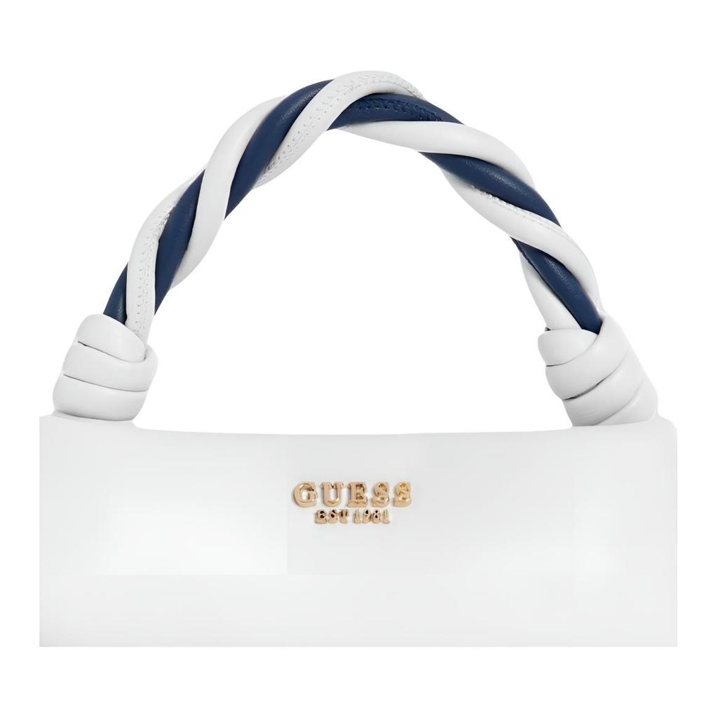 New GUESS Artificial Leather One Shoulder Handbag Women's White NG964911-WTV