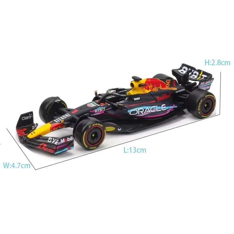 Bburago 1:43 2023 F1 Red Bull RB19 Alloy Car Formula Racing Diecast Model Toy Collection Gifts Verstappen Miami RB 19