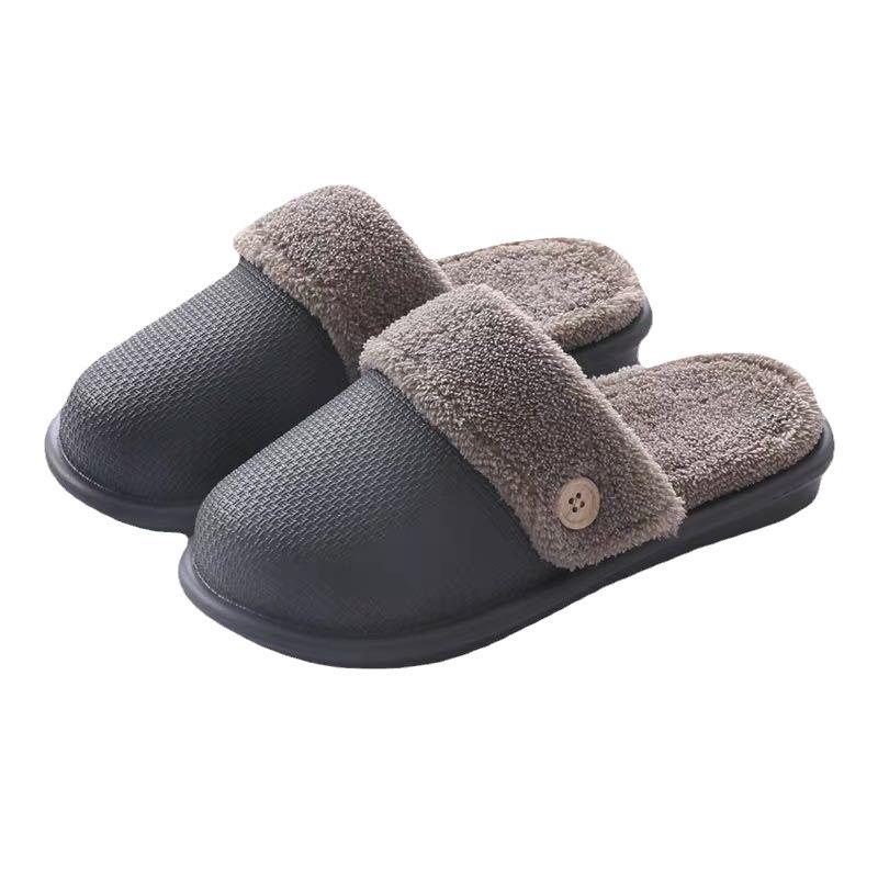 Warm Winter Plush Slippers for Men & Women – Non-slip, Thickened Indoor Comfort