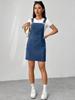 2026 European Spring Corduroy Sleeveless Strap Dress - Solid Color